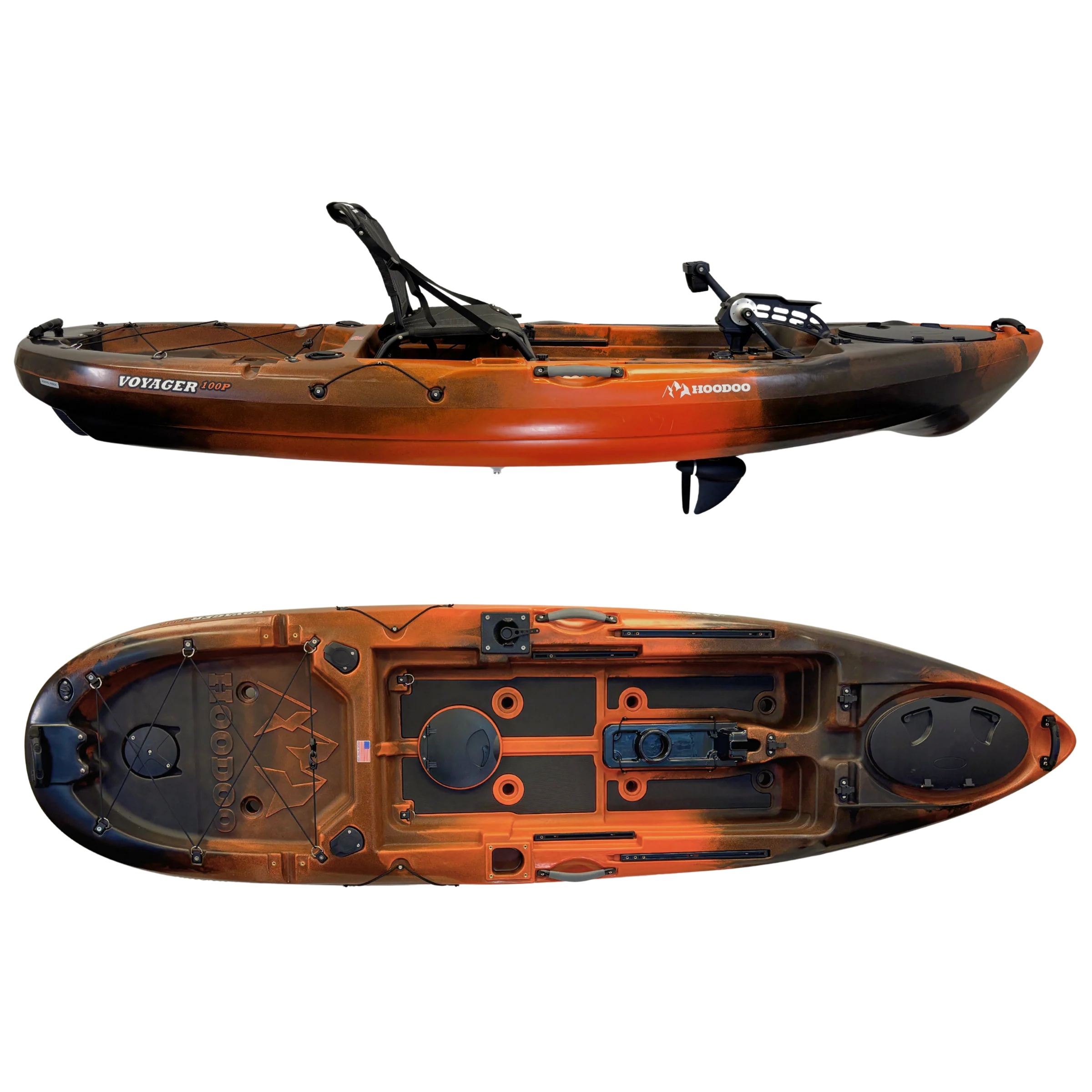 Hoodoo Voyager 100P Pedal Drive Kayak - Image 4