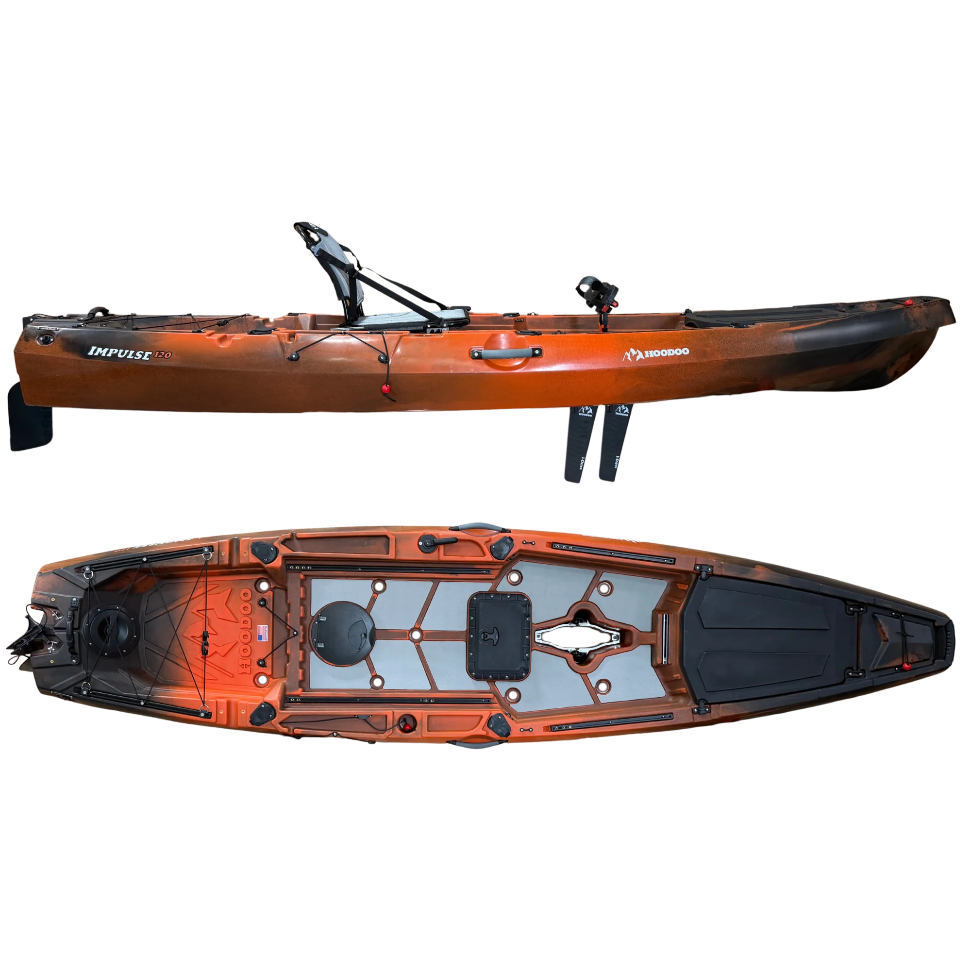 Hoodoo Impulse 120 Fin Drive Kayak - Image 3