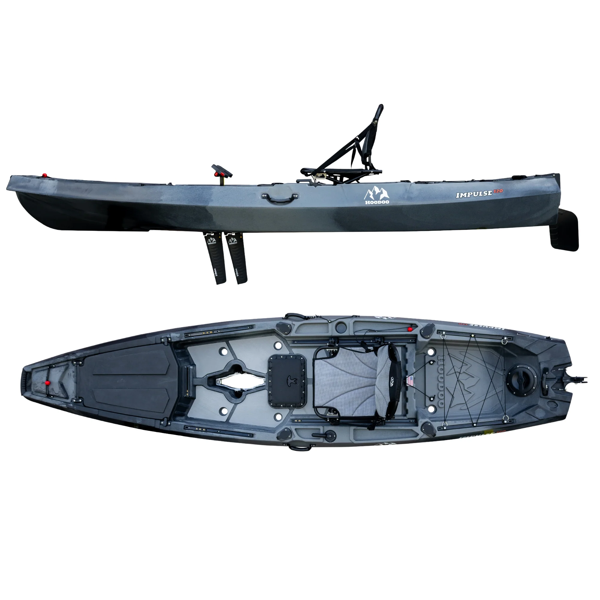 Hoodoo Impulse 120 Fin Drive Kayak - Image 4