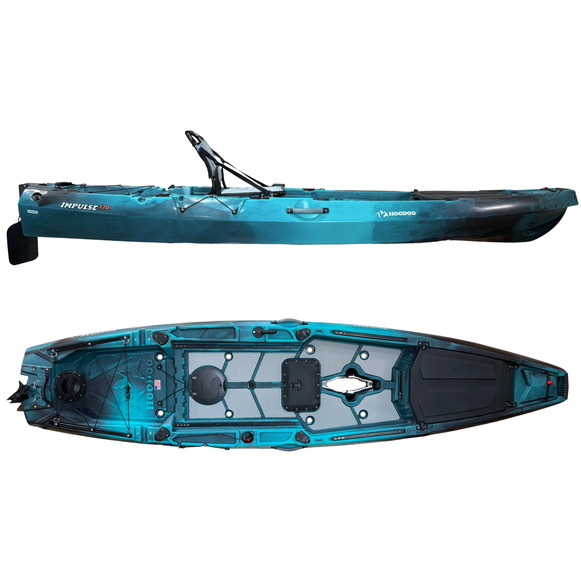 Hoodoo Impulse 120 Fin Drive Kayak - Image 6