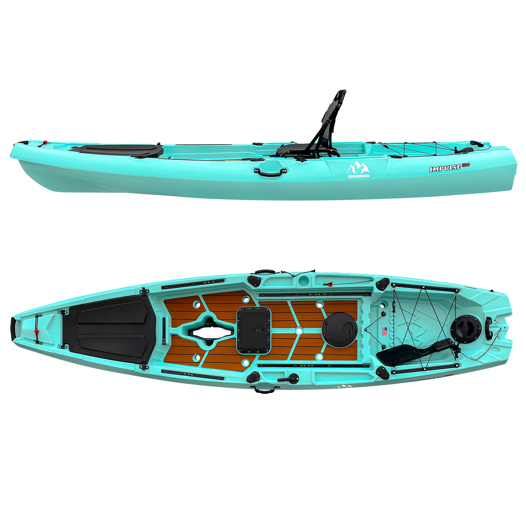 Hoodoo Impulse 120 Fin Drive Kayak - Image 9