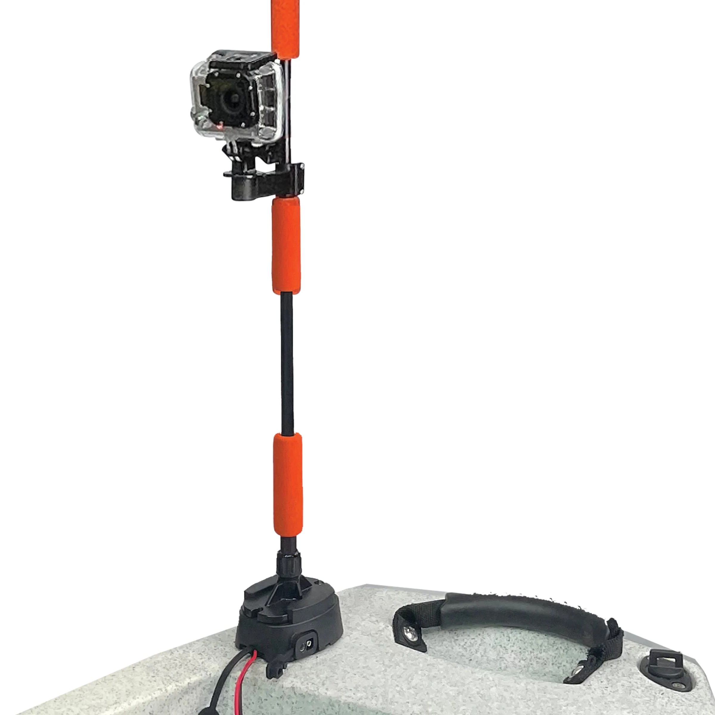 YP-LR360-PRO Lightning Rod - NEW & IMPROVED Threaded Power Connectors - Extendable Powered 360 Degree Safety Light, Flag, and Optional Accessory Mount - Image 3