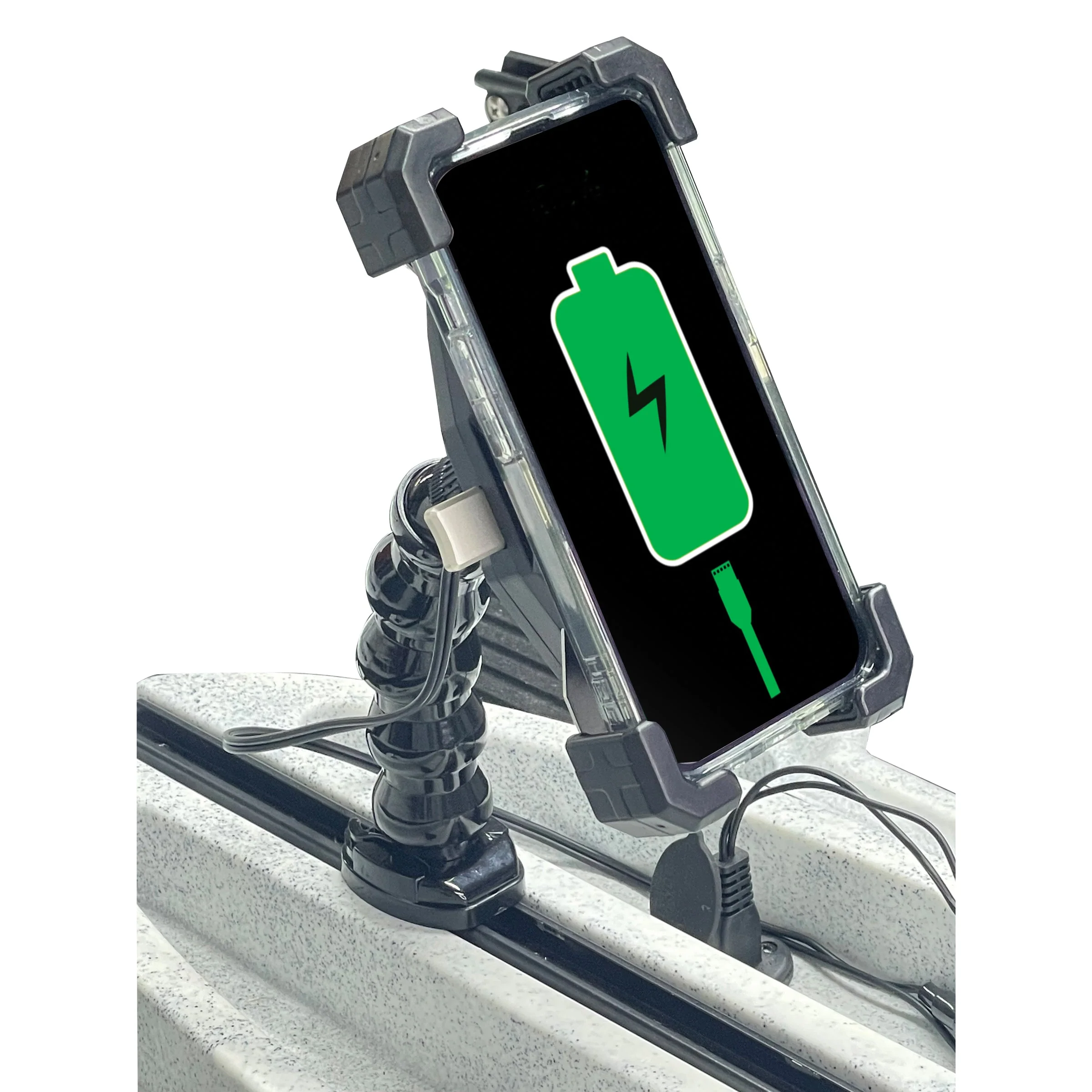 YP-MPWC 12 Volt Mobile Phone Wireless Fast Charger (15W) | One Hand Operation | 360 Degree Adjustable Gooseneck Action Mount - Image 9